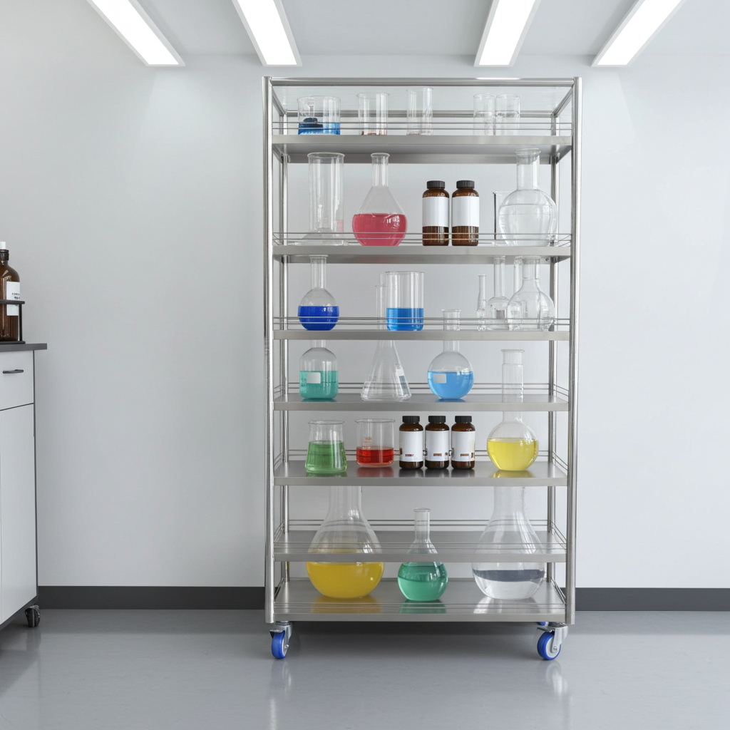ชั้นเก็บสารเคมีสแตนเลส