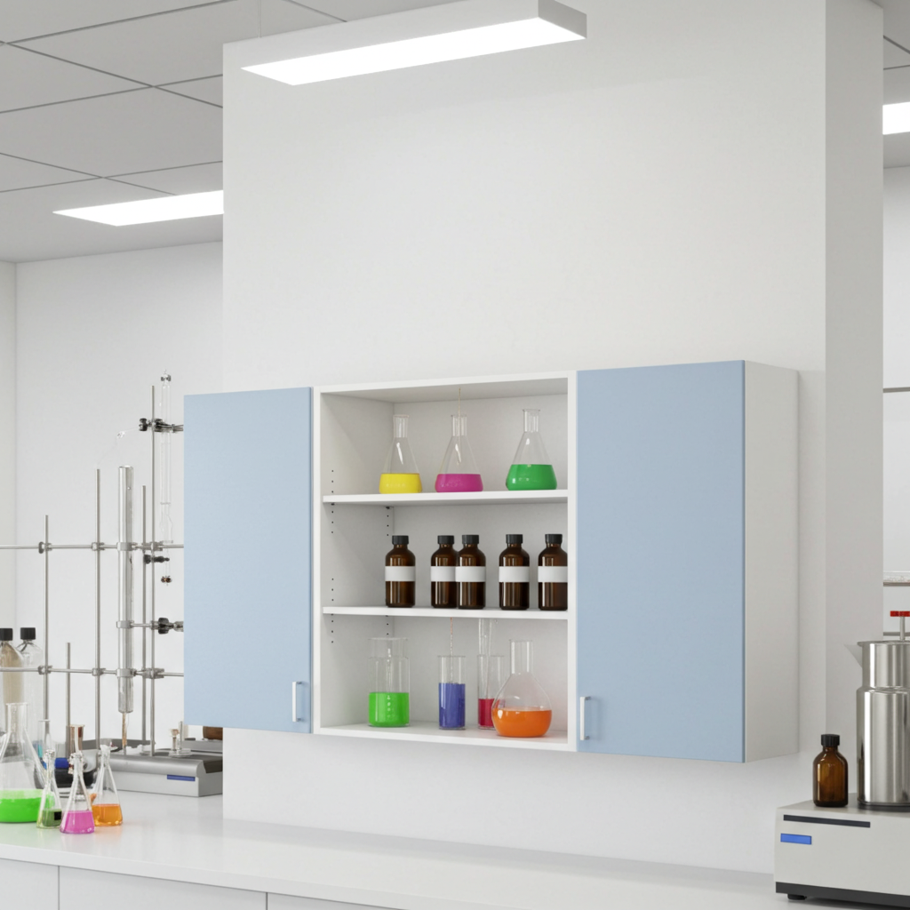 ตู้แขวนผนัง, ตู้เก็บอุปกรณ์, ตู้เก็บเครื่องแก้ว, ตู้เก็บสารเคมี 
